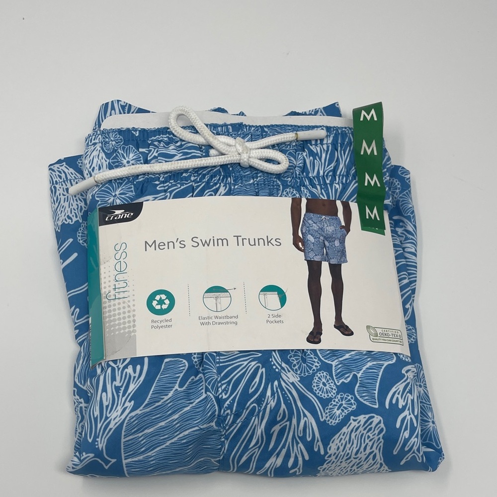Taine Blue Men's Swim Trunks